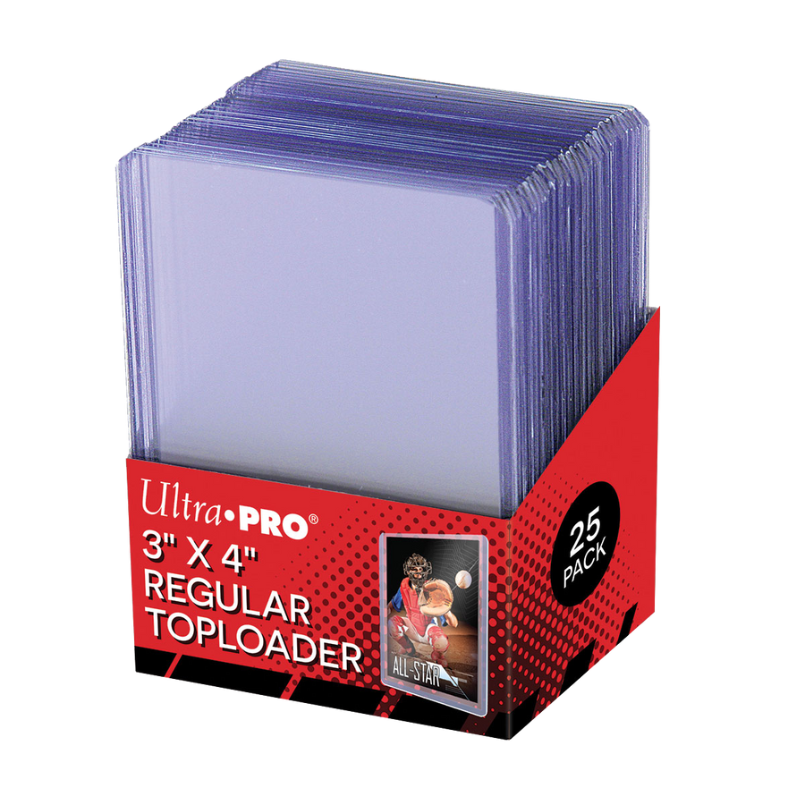 UltraPro Clear Regular Toploaders - Pack 25