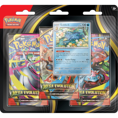 Mega Evolution 3-Pack Blister Golduck