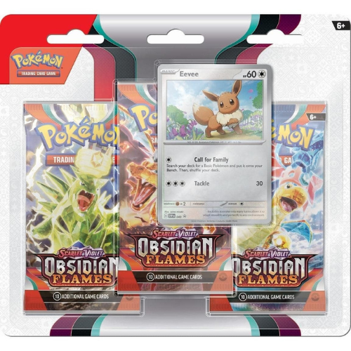 Obsidian Flames 3-Pack Blister Eevee