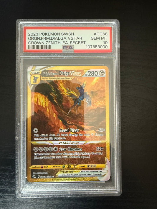 Origin Forme Dialga VSTAR (GG68) - PSA 10